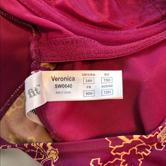 Panache Veronica Paisley One Piece Swimsuit - Picture 6 of 6